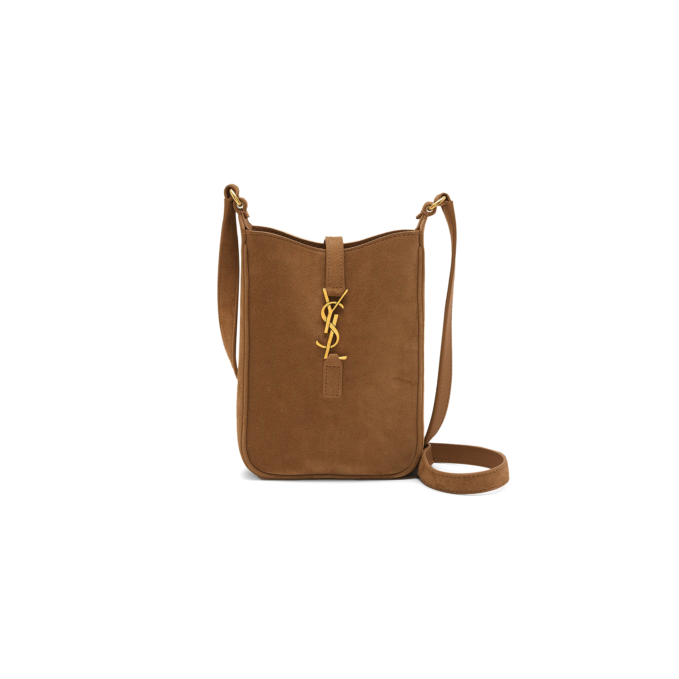 YSL LE 5 À 7 MINI VERTICAL BUCKET BAG IN SUEDE 401233545724 (18*13.5*3.5cm)